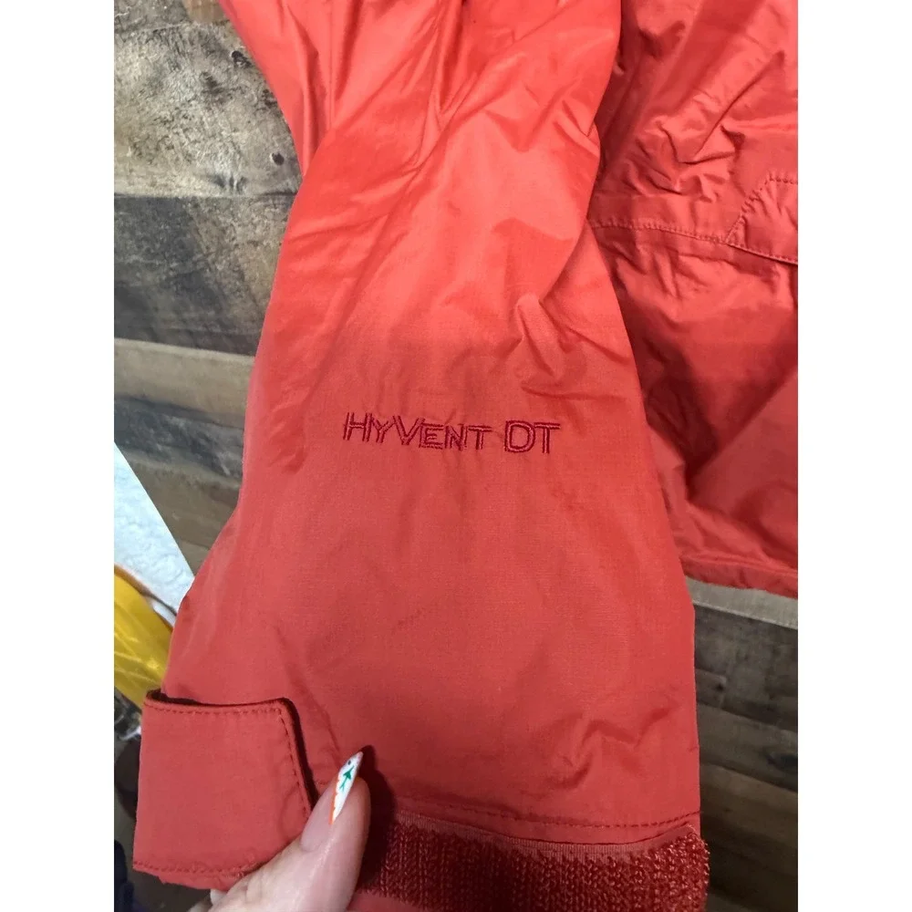 The‎ North Face Mens HyVent 1/2 Zip Rain Jacket Orange Red Pullover Size L